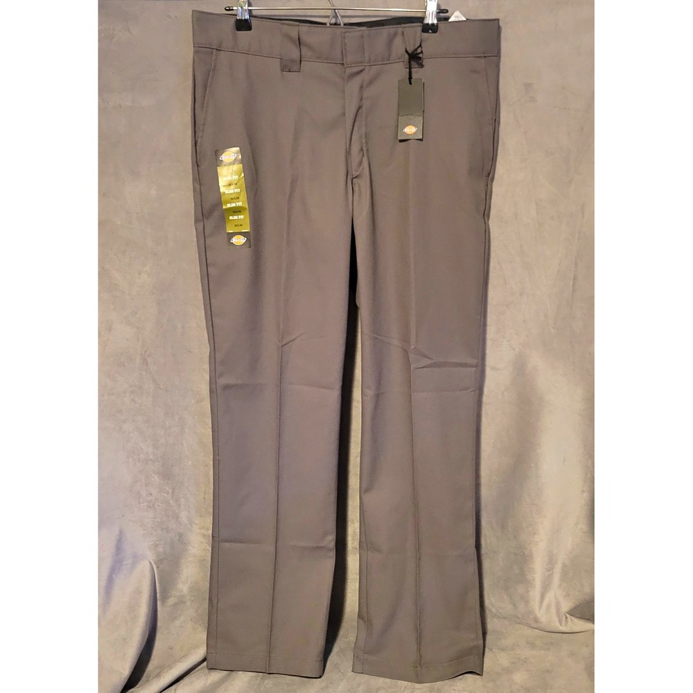 Dickies FLEX Woven Work Pants Men's 36x30 Gray Slim Fit NWT